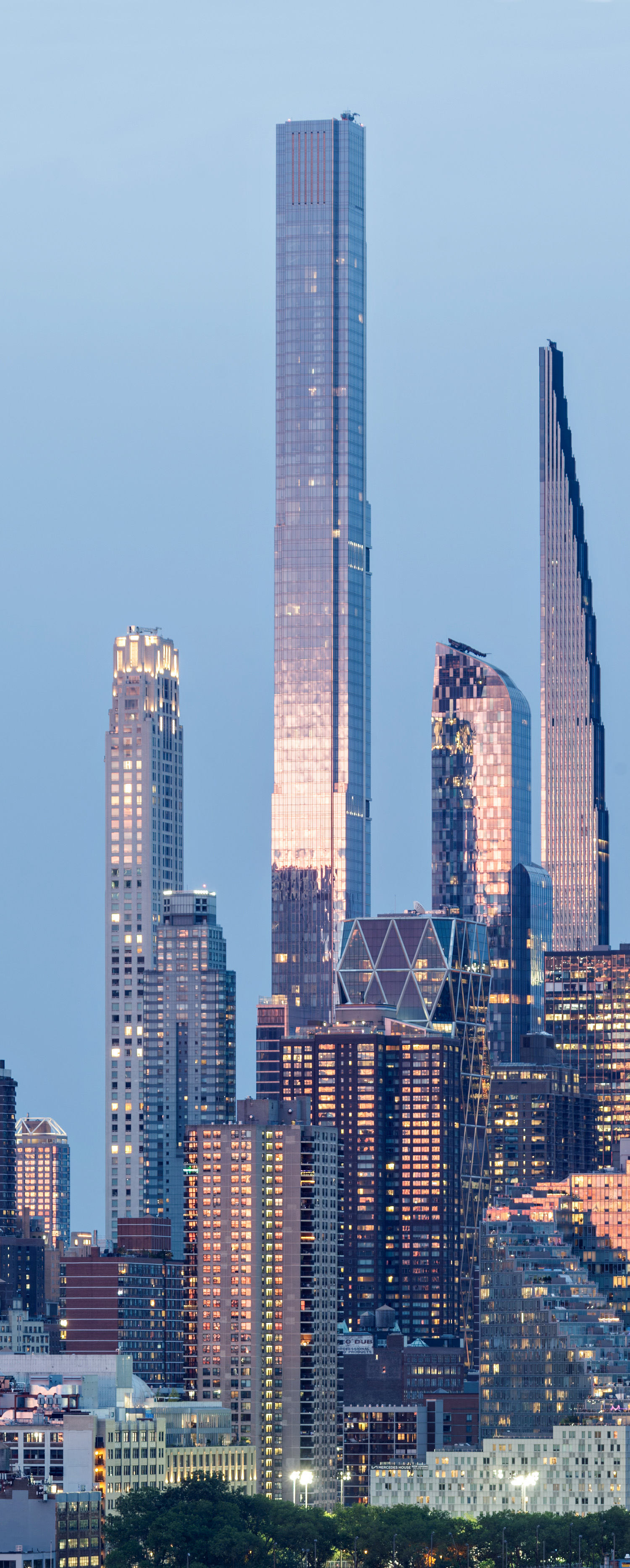 Central Park Tower, New York City - View from Weehawken. © Mathias Beinling